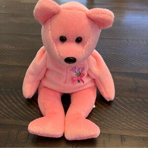 3/$30 | Vintage TY beanie baby | 2001 edition | Mum the Pink Teddy Bear Plush